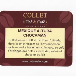 Café  MEXIQUE ALTURA CHOCAMAN